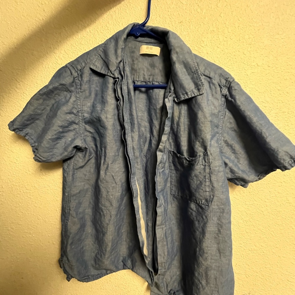 Blue Uniqlo button down